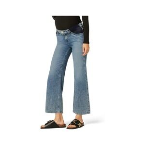 HUDSON Women’s Rosie Wide Leg Cropped Maternity Jeans SZ 28
